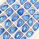 14х10 мм. Swarovski 4320, Ocean Delite, Кристаллы, Москва,  Фото №1