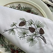 Для дома и интерьера handmade. Livemaster - original item Christmas napkins 