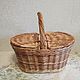 Order Baby basket with lid 'picnic'. Elena Shitova - basket weaving. Livemaster. . Picnic baskets Фото №3