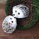 Милые ежата малыши. Мягкие игрушки. ToysMari (handmademari). Ярмарка Мастеров.  Фото №4