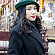 Order Felt hat Coquette Emerald. Novozhilova Hats. Livemaster. . Hats1 Фото №3