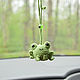 Frog pendant in the car from the evil eye, Turkish eye amulet in the car. Car souvenirs. crochetsofttoys. Online shopping on My Livemaster.  Фото №2