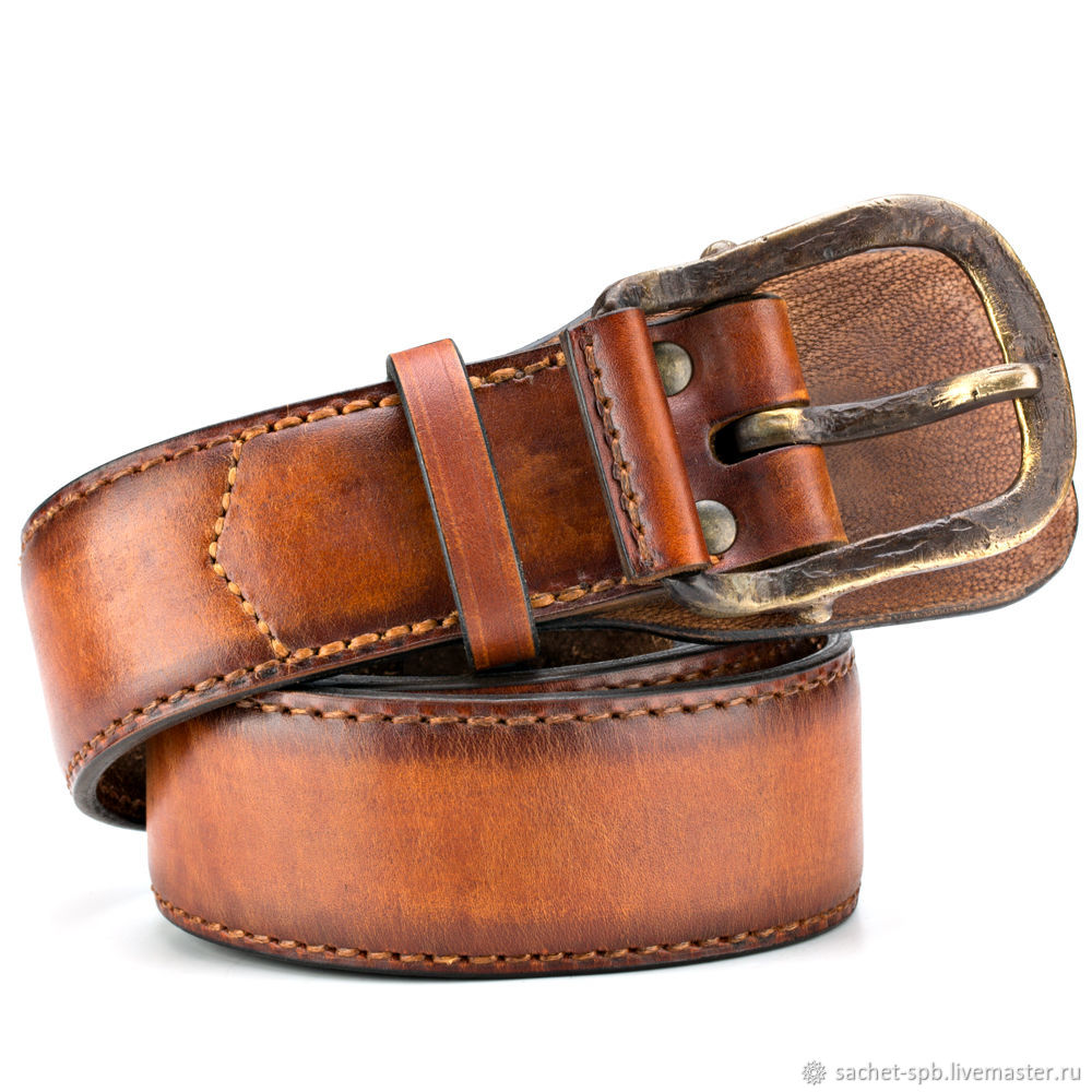 Leather belt 'Mormont' (brown), Straps, St. Petersburg,  Фото №1