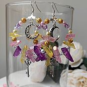 Украшения handmade. Livemaster - original item Earrings with crystals 