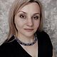 Жгут из бисера "Гематитовый питон III". Колье. Модный бисер. Marinaalex. Ярмарка Мастеров.  Фото №5
