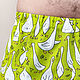 Трусы льняные мужские "Гуси-лебеди" цв. ярко-зеленый. Белье мужское. Матильда - ткани и текстиль. Ярмарка Мастеров.  Фото №4