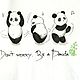 T-shirt,t-shirt painting,Panda,funny picture. T-shirts. kraSochno! (Olga). My Livemaster. Фото №5