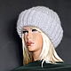 Шапки  "А-ля Такори" серый перламутр (шапка вяз. Шапки. Ирина(shvilinka.knit). Ярмарка Мастеров.  Фото №6