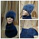 Вязаный комплект на осень. Комплекты головных уборов. VS ПЫШКА (KnittingPlusSize). Интернет-магазин Ярмарка Мастеров.  Фото №2