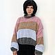 Джемпер вязаный обьемный из сури альпака. Джемперы. Knitwear by Elena Doroshina. Ярмарка Мастеров.  Фото №6