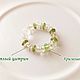 Dimensionless ring made of chrysolite beads and light citrine. Rings. MagicJewelr. My Livemaster. Фото №5