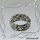Order Ring 'Wedding rings-EXCLUSIVE' 925 silver, sapphires, rhodium. VIDEO. MaksimJewelryStudio. Livemaster. . Rings Фото №3