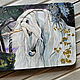 Order Notepad wood cover A4 "Unicorn". EVAG. Livemaster. . Notebooks Фото №3