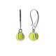 Earrings with volumetric tennis ball-a great stylish decoration for tennis fans! - ball diameter 8 mm - earrings weight 1 3 grams approx..
