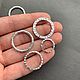 Set of connecting rings art. 4-18, silver, Accessories for jewelry, Blagoveshchensk,  Фото №1