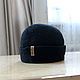 Felted men's hat 'Black'. Caps. silk wool. My Livemaster. Фото №5