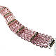 Order Bracelet 'Pink ice'. Jewelry and accessories by IRIS. Livemaster. . Bead bracelet Фото №3