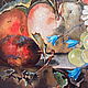 Oil Painting Still life   of grapes and a peach on a table Copy. Pictures. Natalia Davydova. Online shopping on My Livemaster.  Фото №2