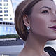 Серьги "Театр". Серьги-пусеты. Ювелирный магазин Jewellery Art. Интернет-магазин Ярмарка Мастеров.  Фото №2
