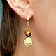 Серьги с жадеитом и яшмой мукаит. Серьги классические. Katerina Moroz accessories for you (katerinamoroz). Интернет-магазин Ярмарка Мастеров.  Фото №2