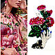 Аппликация "Розовый Цветок", ручная работа handmade, Аппликации, Санкт-Петербург,  Фото №1