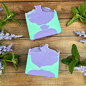 Косметика ручной работы handmade. Livemaster - original item Natural soap Lavender and mint. Handmade.