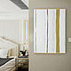 White stylish painting with gold. White abstraction with gold on canvas, Pictures, Moscow,  Фото №1