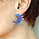 Moon, серьги из титана. Серьги классические. Nastiva Jewelry / Анастасия Иванова. Ярмарка Мастеров.  Фото №6
