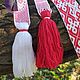 Girdle Femininity 2 white-red, Belts and ribbons, Chrysostom,  Фото №1
