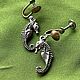 Винтаж: Seahorse. Клипсы на винтах. AEFinC4. Серьги винтажные. Винтажная Америка. Интернет-магазин Ярмарка Мастеров.  Фото №2