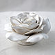 White rose ceramic decorative. Aromatic diffusers. Elena Zaychenko - Lenzay Ceramics. Online shopping on My Livemaster.  Фото №2