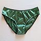 A set of silk panties Saturated Wormwood. Underpants. Darya Vecher Шёлковое нижнее бельё Корсеты. My Livemaster. Фото №4