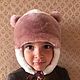 Sombrero de piel de piel de oveja real para niños, Baby hat, Pyatigorsk,  Фото №1