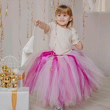 Комплект для маленьких девочек на первый день рождения, наряд юбка-пачка на день рождения принцессы