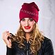 Заказать Шапка "Вино". KUDESNITSA Designer Accessories. Ярмарка Мастеров. . Шапки Фото №3