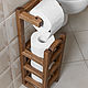 Order Toilet paper holder made of light ash. Foxwoodrus. Livemaster. . Furniture for baths Фото №3
