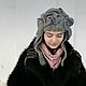 Головной убор ,,Очарование модерна". Шапка-ушанка. ЕЛЕНА ВАУЛИНА. Интернет-магазин Ярмарка Мастеров.  Фото №2