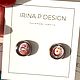 Серьги-пусеты Mini. Колье. Irina P Design. Ярмарка Мастеров.  Фото №5