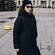 Заказать  Пальто Shinrin Зимнее двустороннее (черный-хаки). Niobi.store. Ярмарка Мастеров. . Пуховики Фото №3