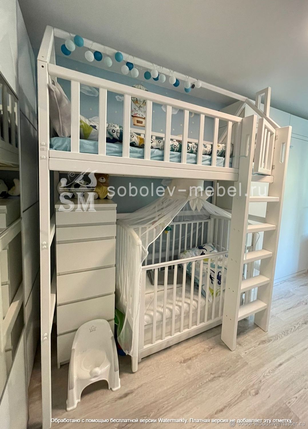 Кровать чердак на заказ в интернет-магазине Ярмарка Мастеров по цене ...