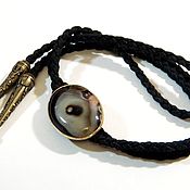 Аксессуары handmade. Livemaster - original item BOLO TIE WITH STONE (AGATE) 