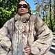 Пушистая шуба из натурального меха лисы с воротником. Шубы. Stylish mink. Интернет-магазин Ярмарка Мастеров.  Фото №2