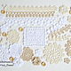 A set of 'Vintage' crochet decor,buttons, Scrapbooking Elements, Sosnovyj Bor,  Фото №1