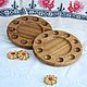 Деревянная тарелка (подставка) для яиц и кулича. Тарелки. Cool Wood Masters. Интернет-магазин Ярмарка Мастеров.  Фото №2