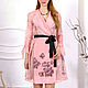 Transparent pink organza dress, floral wrap dress. Dresses. Lara (EnigmaStyle). Online shopping on My Livemaster.  Фото №2