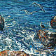 Order Large oil painting The sound of the surf. Sea shore. Pictures for the soul (RozaSavinova). Livemaster. . Pictures Фото №3