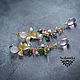Earrings with gems, Congo earrings, Moscow,  Фото №1