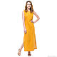 Linen dress mustard color, Dresses, Tomsk,  Фото №1