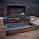 Pirate treasure chest with internal drawer, Box, St. Petersburg,  Фото №1