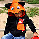 Children's hoodie Fox hoodie with ears, Sweatshirts and hoodies, Novosibirsk,  Фото №1